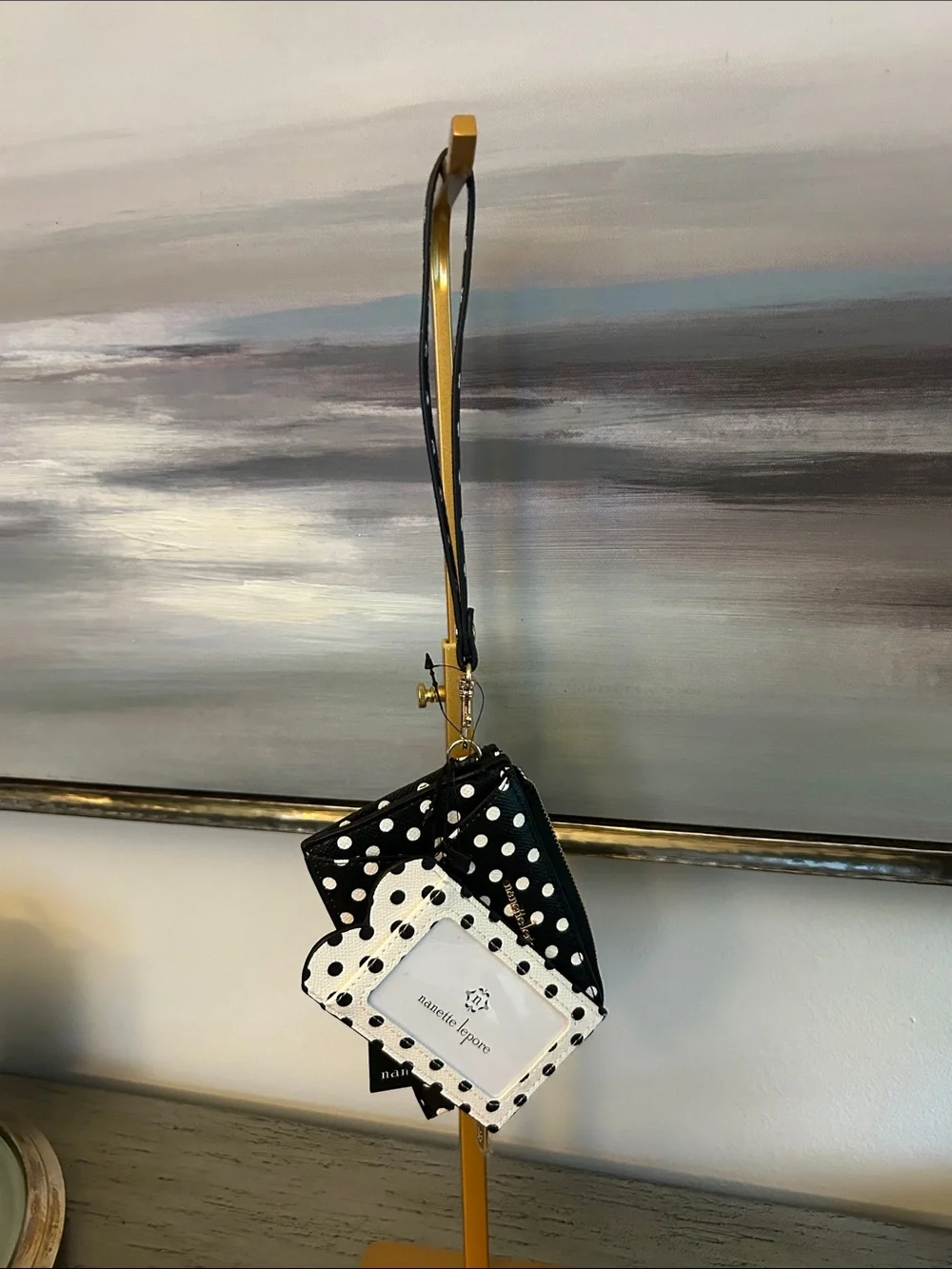 Nanette Lepore Polka Dot Wristlet and Cardholder - NWT